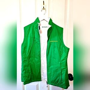 Columbia Oregon Ducks Green & White Reversible Vest